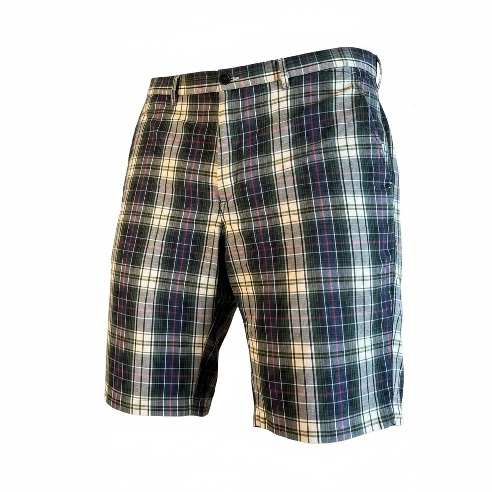 Polo Ralph Lauren Mens Plaid Shorts Size 38 Multi Color Cotton Tartan Chino